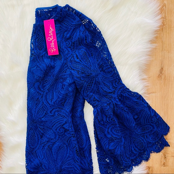 Lilly Pulitzer Denise Flounce Sleeve Romper NWT - Picture 9 of 10